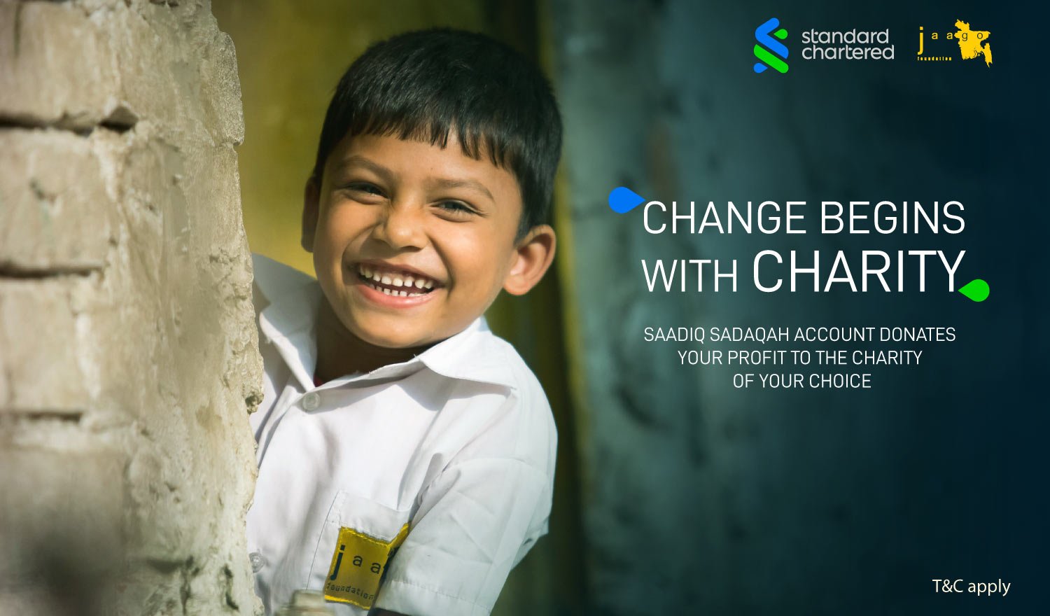 Help JAAGO Students with Saadiq Sadaqah Account