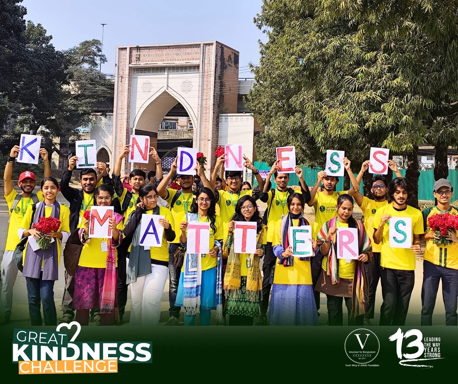 Volunteer for Bangladesh Marks International Volunteer Day with the Great Kindness Challenge