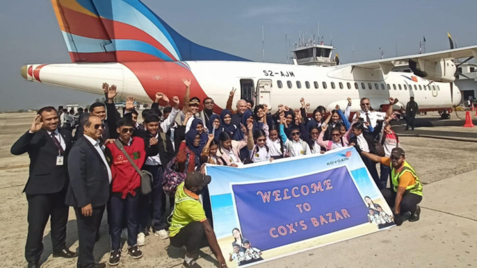 Marginalised children experience their dream air trip to Cox’s Bazar