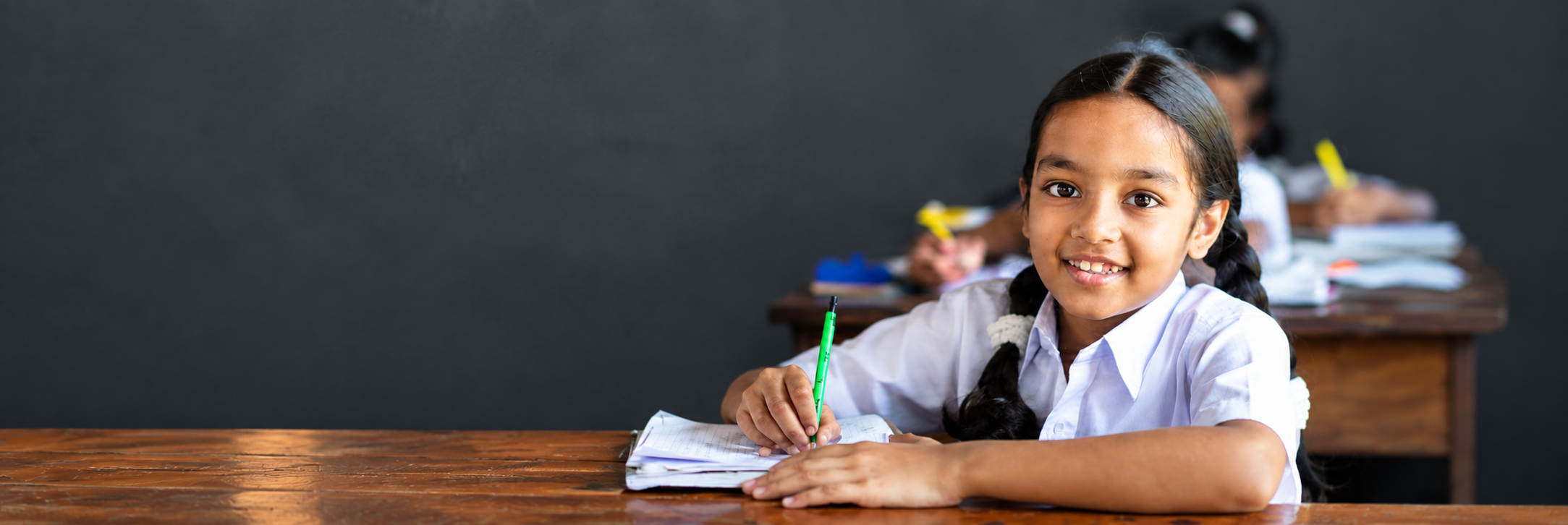 Students learning in a JAAGO Foundation classroom