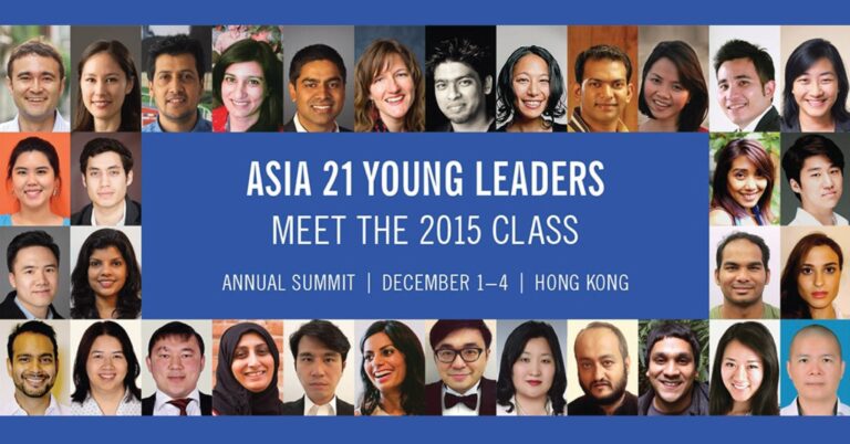 Asia 21 Young Leaders by Asia Society 2015
